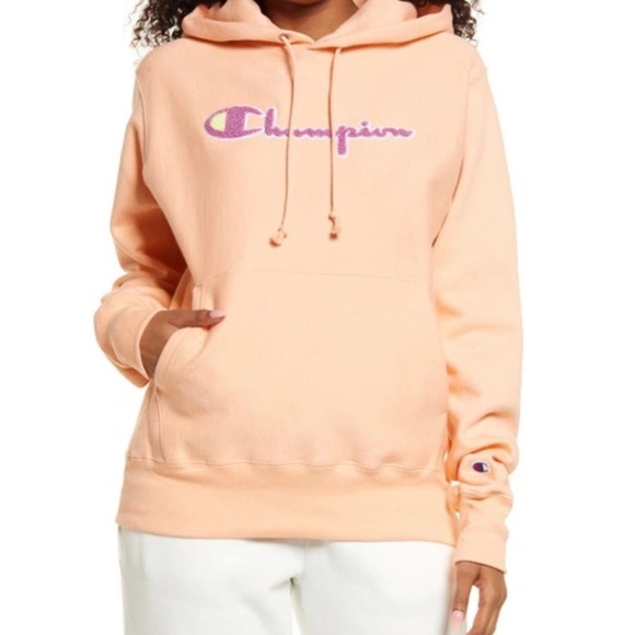 Champion Tops - 𝅺Champion Boyfriend Logo Hooded Sweatshirt
